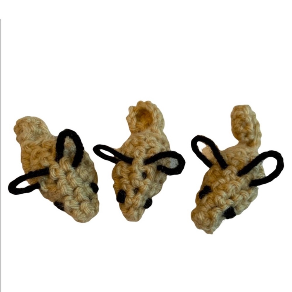 Hand Crafted Brown Catnip Mouse Cat Toys Ten Interactive Potent Fun - Picture 6 of 9